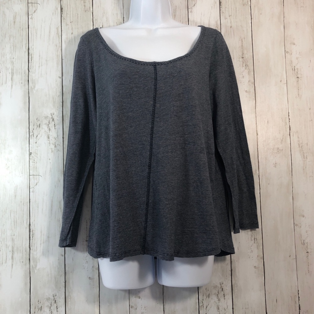 H&M Strip Long Sleeve Tee Medium